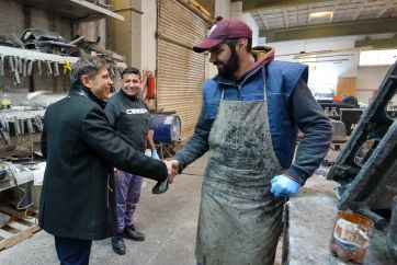 Kicillof estuvo en tierra radical y habló de la época 