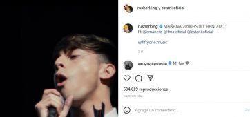 El intercambio entre la China Suárez y Rusherking en las redes