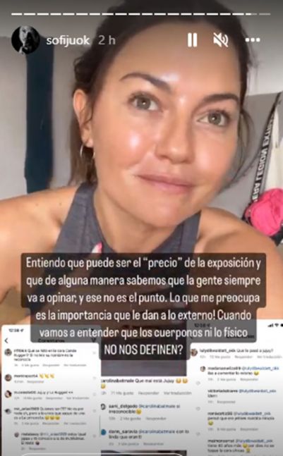 El fuerte descargo de Sofía Jujuy tras las críticas por su cuerpo