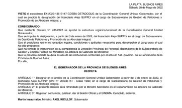 Compañero de ruta del Gobernador desembarca en área clave