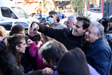 En clave electoral, Manes, Abad y Losada recorrieron La Matanza