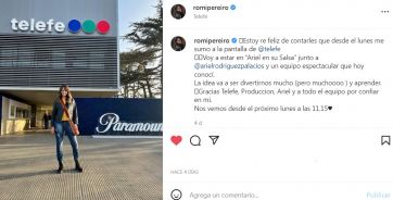 Romina Pereiro desmintió su desvinculación de Ariel en su salsa y Rial opinó