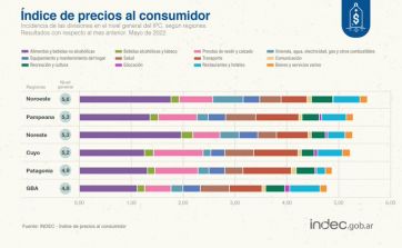 La inflación de mayo fue del 5,1%