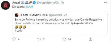 Ángel de Brito cruzó al Pollo Álvarez en las redes: 