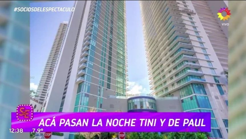 Las imágenes del espectacular piso donde conviven Tini Stoessel y Rodrigo de Paul en Miami