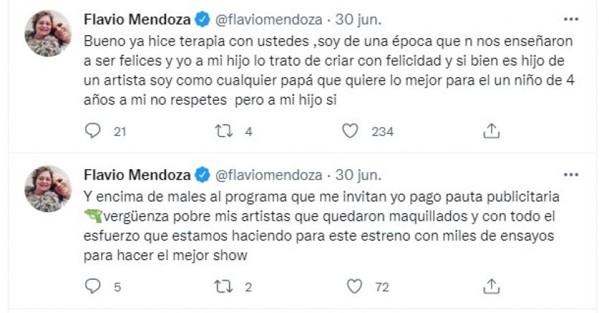 Georgina Barbarossa le respondió a Flavio Mendoza tras el descargo contra su programa
