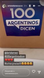 Antonela Roccuzzo mostró el espectacular regalo que le mandó Darío Barassi desde Argentina