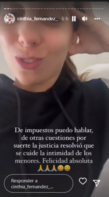 Cinthia Fernández mostró la suma que tuvo que pagar de impuestos y apuntó contra Defederico