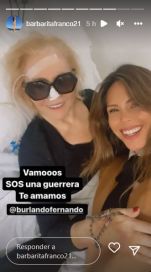 Barby Franco visitó a su suegra al hospital y mostró la reacción cuando le contó de su embarazo