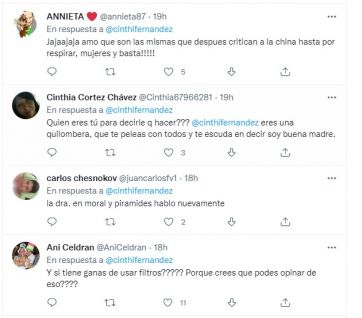 Cinthia Fernández opinó sobre los filtros que usa Wanda Nara y causó revuelo en la red