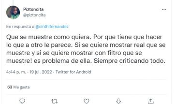 Cinthia Fernández opinó sobre los filtros que usa Wanda Nara y causó revuelo en la red