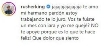 Los amigos de Rusherking lo gastaron por pasar tiempo con la China Suárez y el trapero respondió