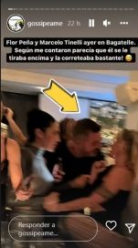 ¿Hay onda? Se filtró un video de Marcelo Tinelli y Florencia Peña muy juntos en una fiesta
