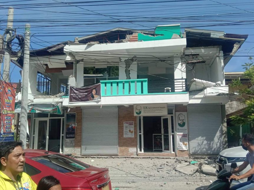 Filipinas: un terremoto de magnitud 7,1 dejó al menos cinco muertos y decenas de heridos