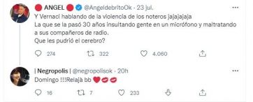 La Negra Vernaci le respondió filosa a Baby Etchecopar y Ángel De Brito: 