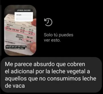 Un influencer compró un café vegano y se indignó al recibir el ticket