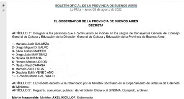 Oficializaron a los miembros del Consejo General de Educación