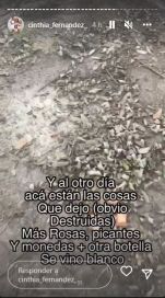 Cinthia Fernández denunció que le hicieron una macumba tras sus conflictos con Defederico