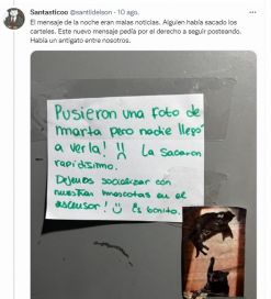 El intercambio de cartas entre un grupo de vecinos en el ascensor que se hizo viral