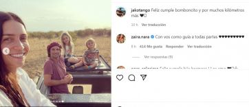 Jakob Von Plessen le dedicó un romántico posteo a Zaira Nara por su cumpleaños