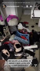 Estefanía Berardi mostró cómo quedó su casa tras el nuevo intento de robo