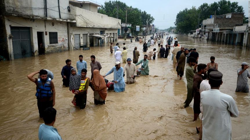 Las impactantes imágenes de las inundaciones en Pakistán