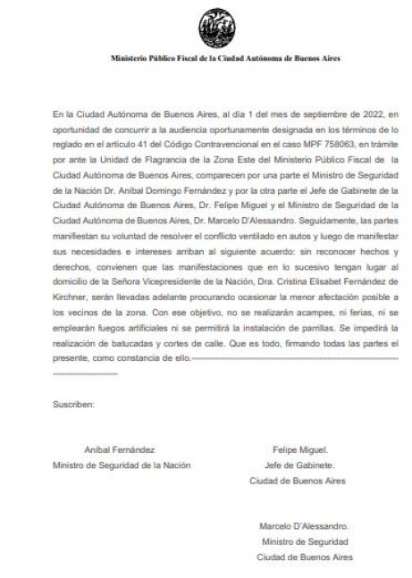 Vigilia si, chori no: el acuerdo entre Nación y CABA por CFK