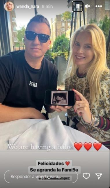 Maxi López y Daniela Christiansson esperan a su primer hijo