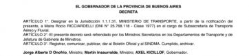 Oficializaron la designación de otra massista en Transporte de la Provincia