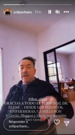 Anibal Pachano se operó de un tumor cerebral y su hija Sofía mostró cómo se encuentra