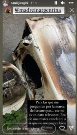 Santiago Giorgini y su esposa se salvaron de milagro tras un incendio en su casa