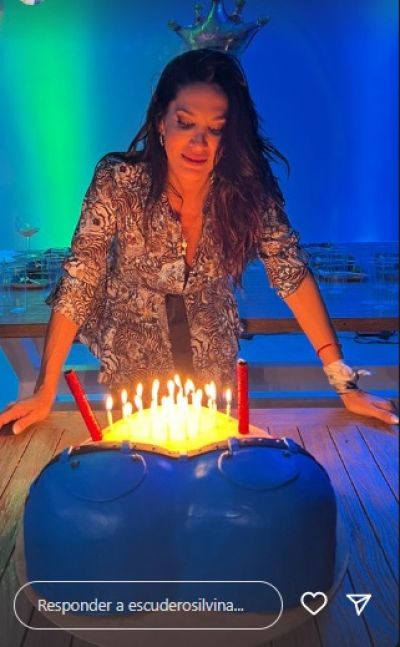La llamativa torta que eligió Silvina Escudero para su cumpleaños