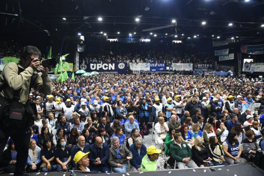 La CGT aprovechó el acto y lanzó su espacio político: el Movimiento Nacional Sindical Peronista