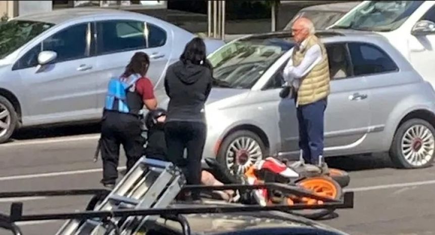 Carlos Bianchi protagonizó un accidente de tránsito con un motociclista en Núñez