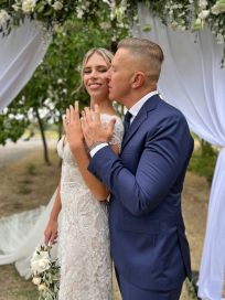 Mirá las fotos del casamiento de Alejandro Fantino y Coni Mosqueira