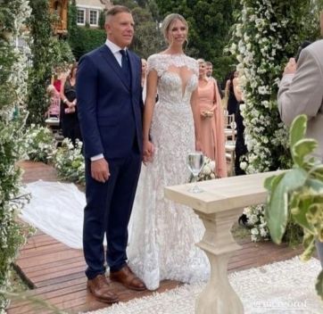 Mirá las fotos del casamiento de Alejandro Fantino y Coni Mosqueira