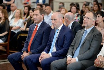 Garro, Alak y Tolosa Paz, presentes en el Tedéum por el aniversario platense