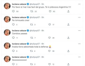 Luciana Salazar criticó a Lionel Scaloni tras la derrota de la Selección Argentina