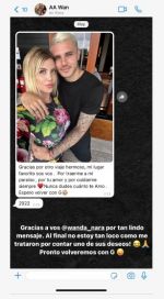 ¿Embarazada? El extraño mensaje de Wanda Nara a Mauro Icardi tras su reconciliación