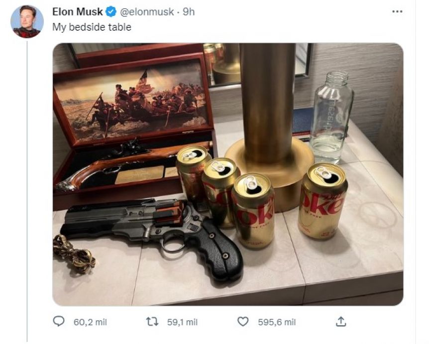Elon Musk compartió una extraña foto en Twitter y despertó la polémica