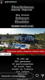 Pampita palpitó el regreso del Hotel de los Famosos 2