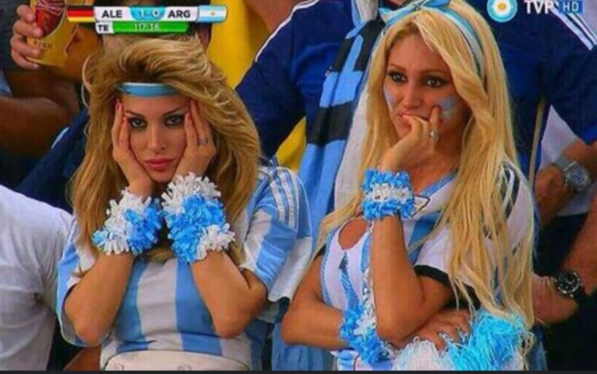 La imagen de Stefy Xipolitakis gritando el gol de Argentina que se hizo viral