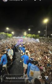 El festejo de Rodrigo de Paul tras su llegada al país: “La del mundo en casa”