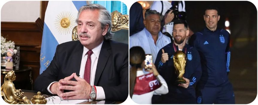 Alberto apareció tras los festejos de la selección y dijo que es