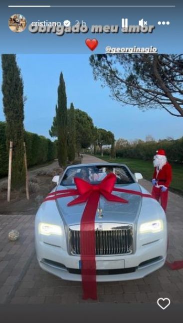 Georgina Rodríguez sorprendió a Cristiano Ronaldo con un espectacular regalo de Navidad
