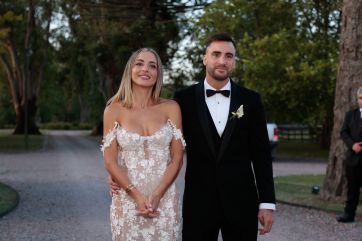 Así fue la exclusiva fiesta de casamiento de Nicolás Tagliafico y Caro Calvagni