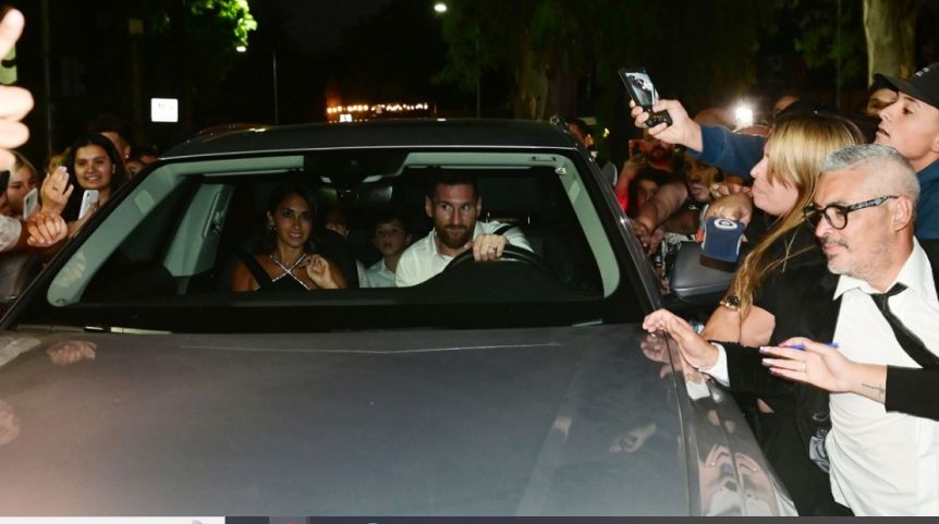 Messi asistió al 15 de su sobrina en Rosario: los videos de su noche con Los Palmeras