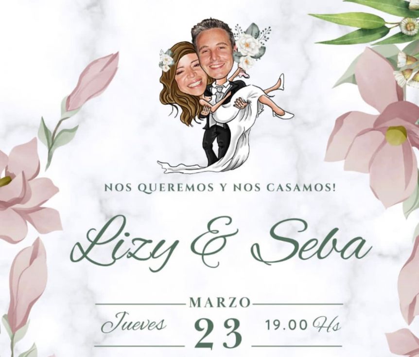 Lizy Tagliani mostró las originales invitaciones de su boda con Sebastián Nebot
