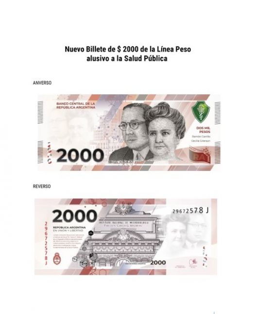Es oficial: el Banco Central aprobó la emisión de un nuevo billete de 2 mil pesos
