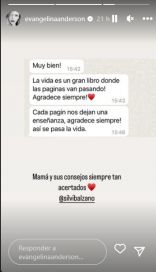 El mensaje que le envió Demichelis a Evangelina Anderson tras verla llorar en la mudanza